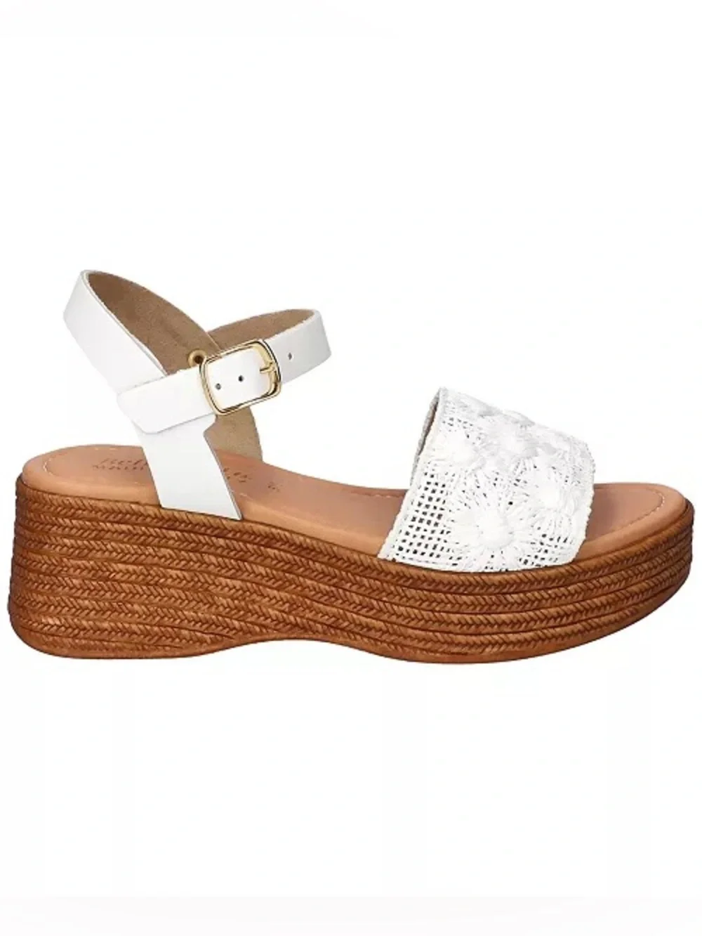 ♥️♥️ Bella Vita Women's Kea-Italy Wedge Sandals | White Floral Raffia 7 M